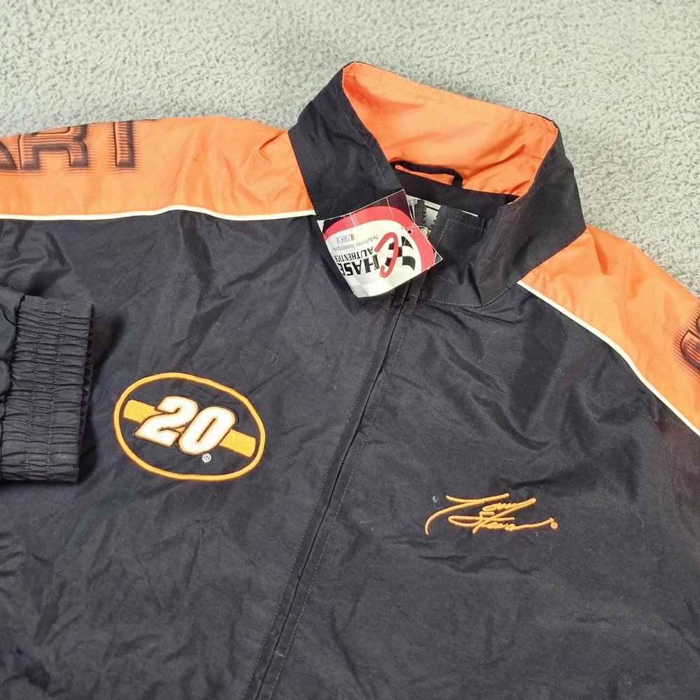 Tony Stewart 20‎ Jacket Mens XL Black NASCAR Racing Joe Gibbs Chase Authentics